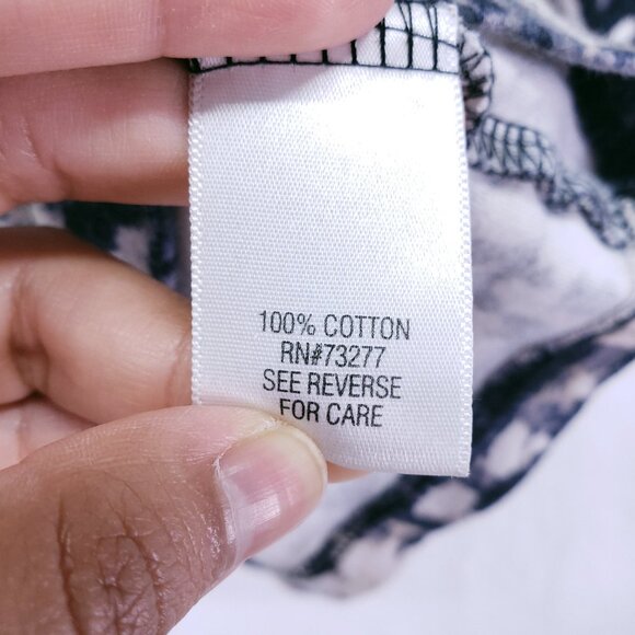 Croft and Barrow Classic Tee Abstract Pattern Plus Size 2X Long Sleeve Cotton - Picture 3 of 15